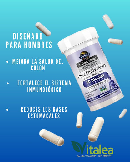 Garden of Life - Probióticos para hombres - 30 capsulas