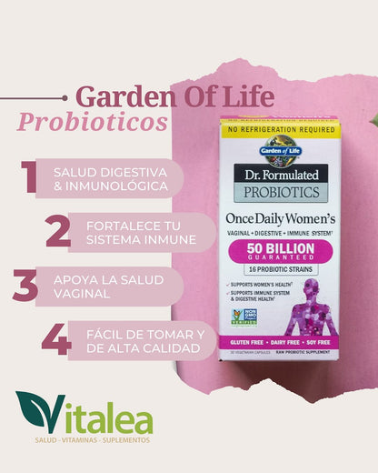 Garden of Life - Probiótico para Mujeres 30 Capsulas