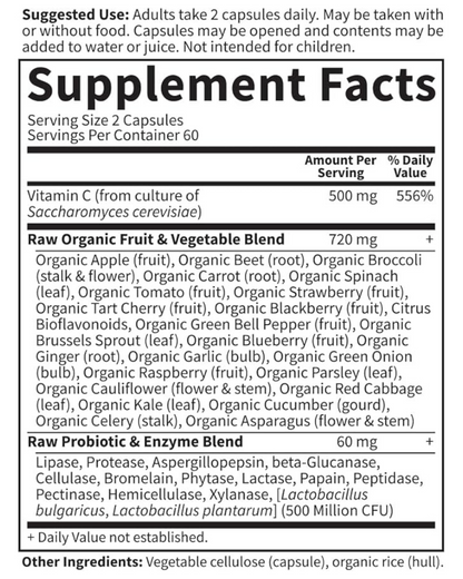 Garden of life - Vitamina C - 120 cápsulas