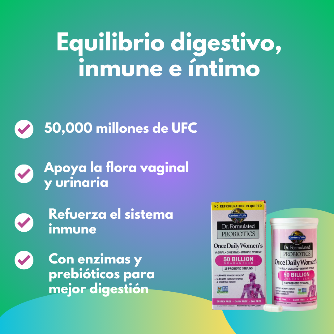 Garden of Life - Probiótico para Mujeres 30 Capsulas