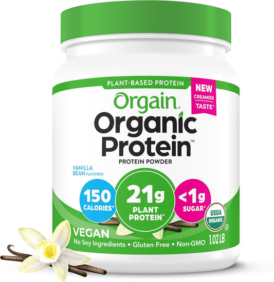Proteína Orgánica Vegana Orgain – Sabor Vainilla (1.02 lb